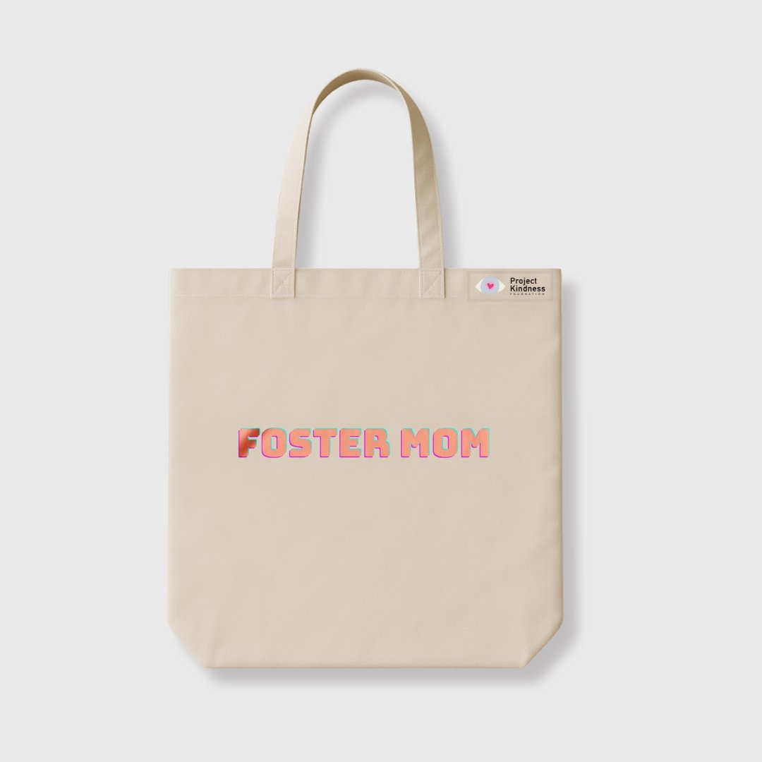 Foster Mom Cream Tote Bag