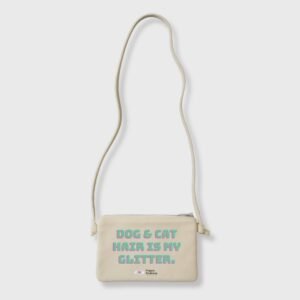 Dog And Cat Hair is My Glitter Sling Bag